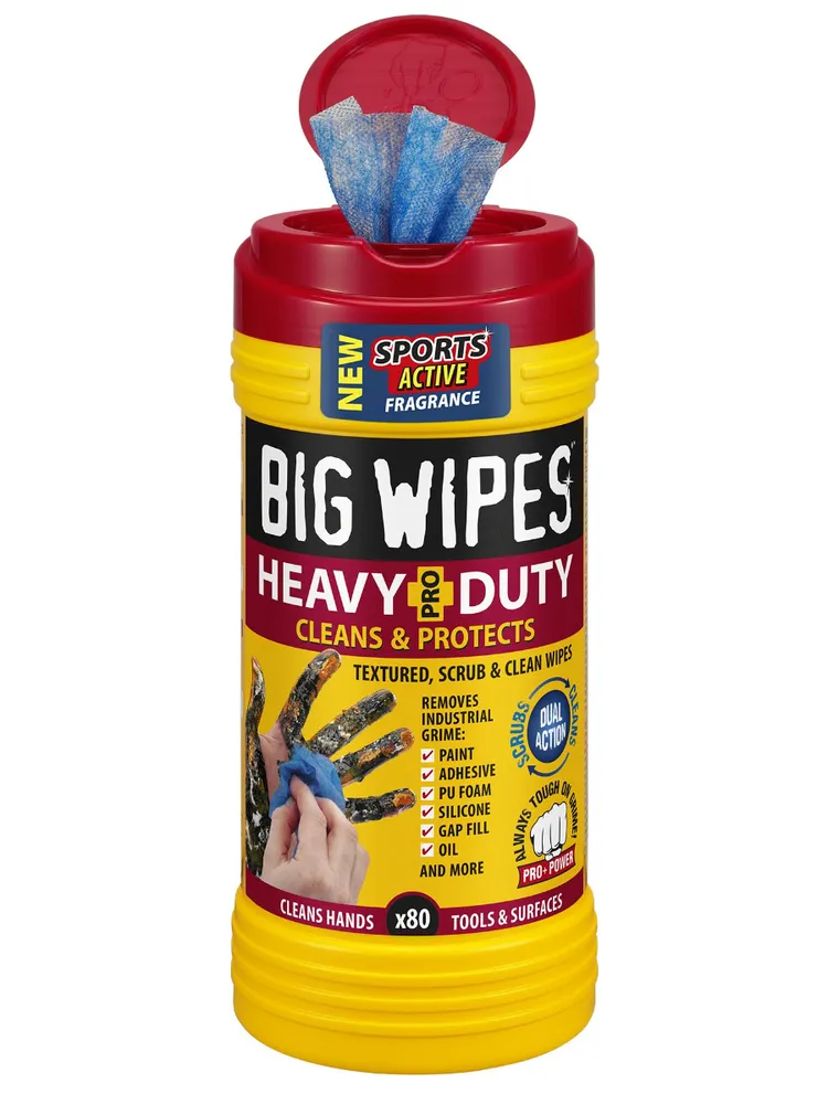 Big Wipes Heavy Duty Våtservetter, 80 ark/st (8 pack)