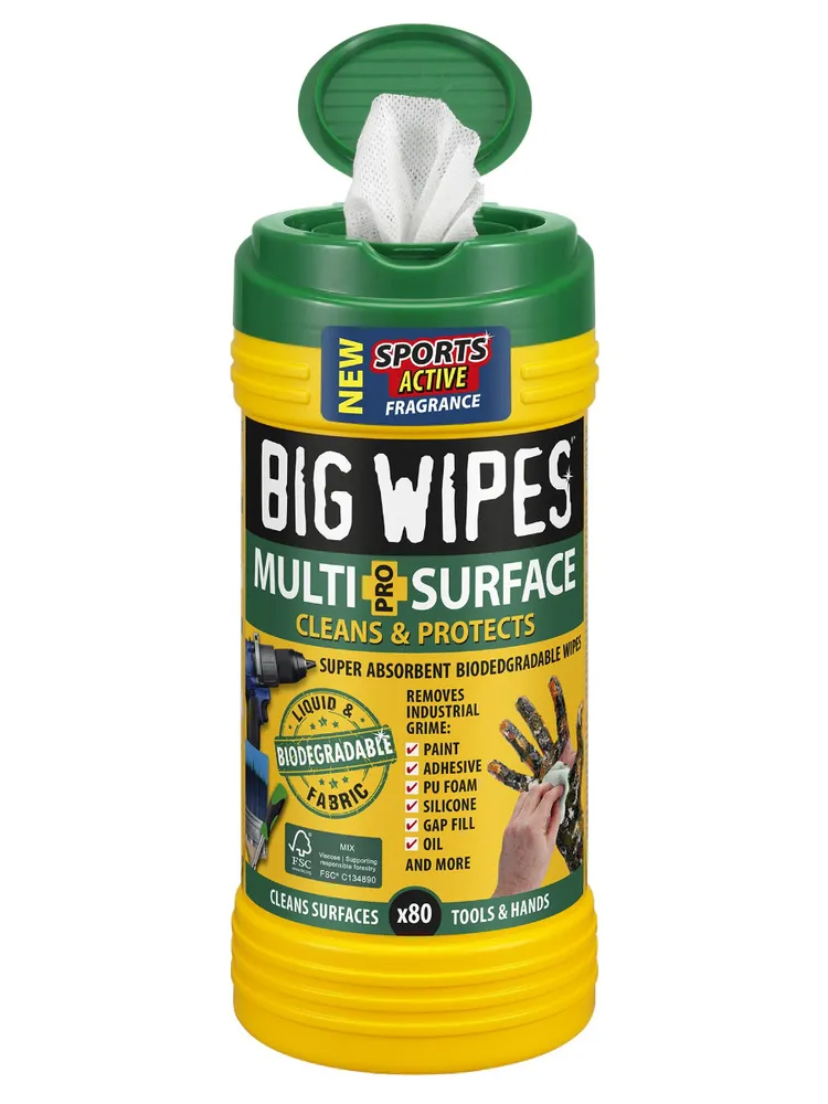 Big Wipes Multi Surface, 80 ark/st (8 pack)