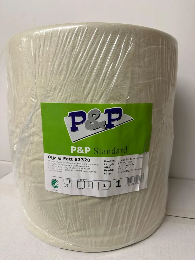 P&P Industrirulle, 1-1g Gul 0,32x820m