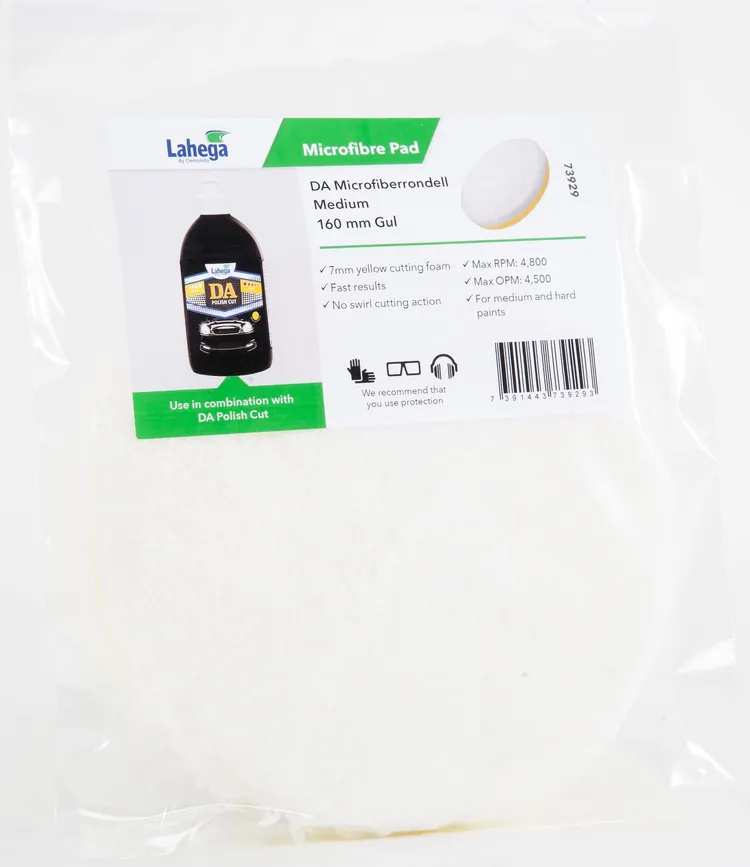 DA Microfiberrondell Medium 160 mm Gul
