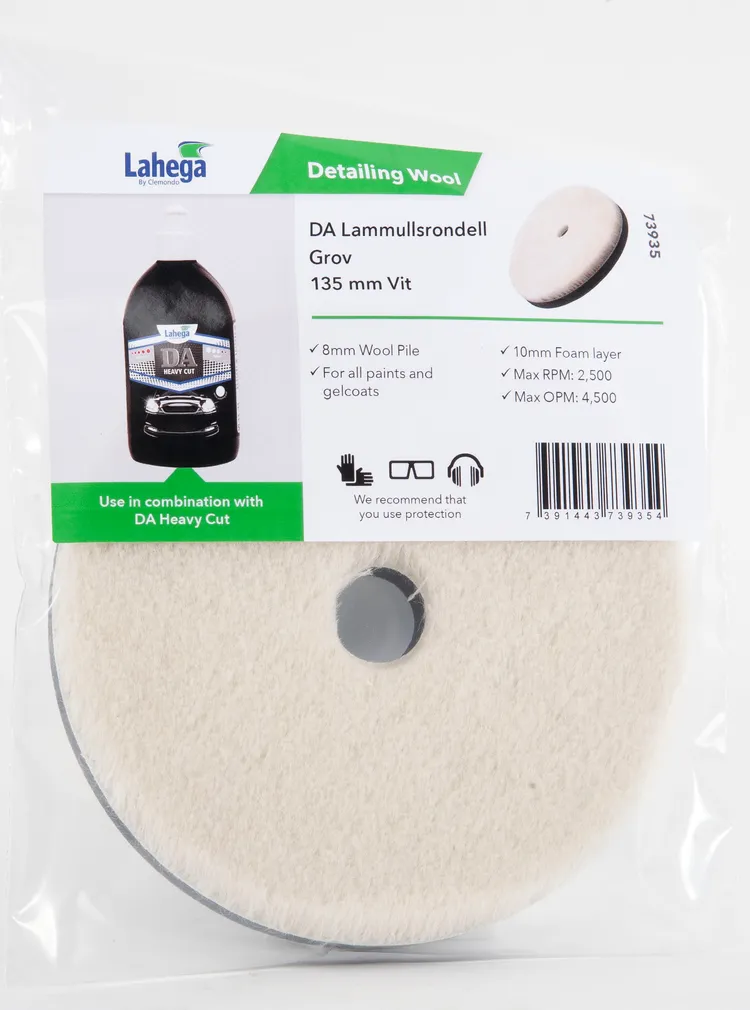 DA Lammullsrondell Grov 135 mm Vit