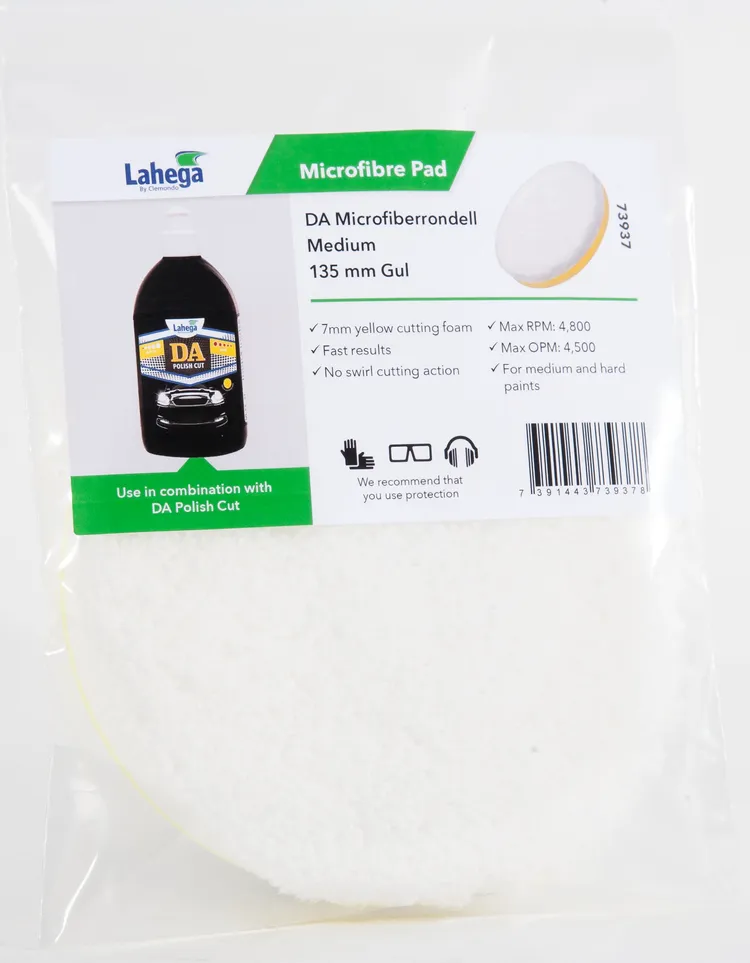 DA Microfiberrondell Medium 135 mm Gul